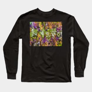 Halloween Colors Abstract Long Sleeve T-Shirt